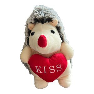 Hug Fun Hedgehog Kiss Heart Plush Soft Adorable Stuffed Cuddly  Valentine's‎ Day